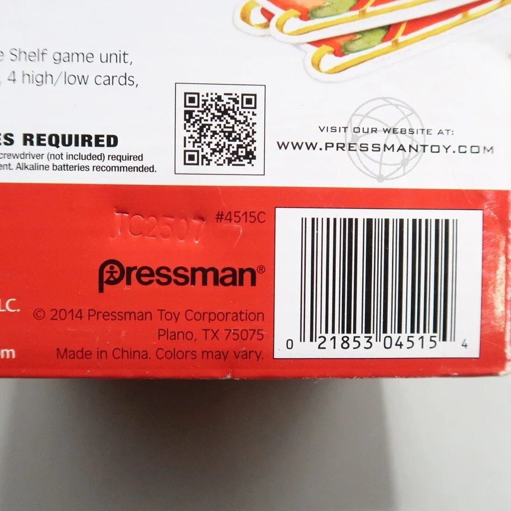 ELF ON THE SHELF Hide and Seek GAME‎ Pressman Christmas Holiday Party Tradition